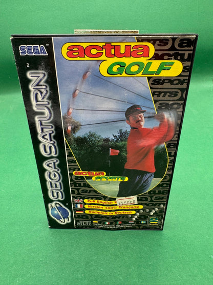 Actua Golf per Sega Saturn PAL con custodia e manuale
