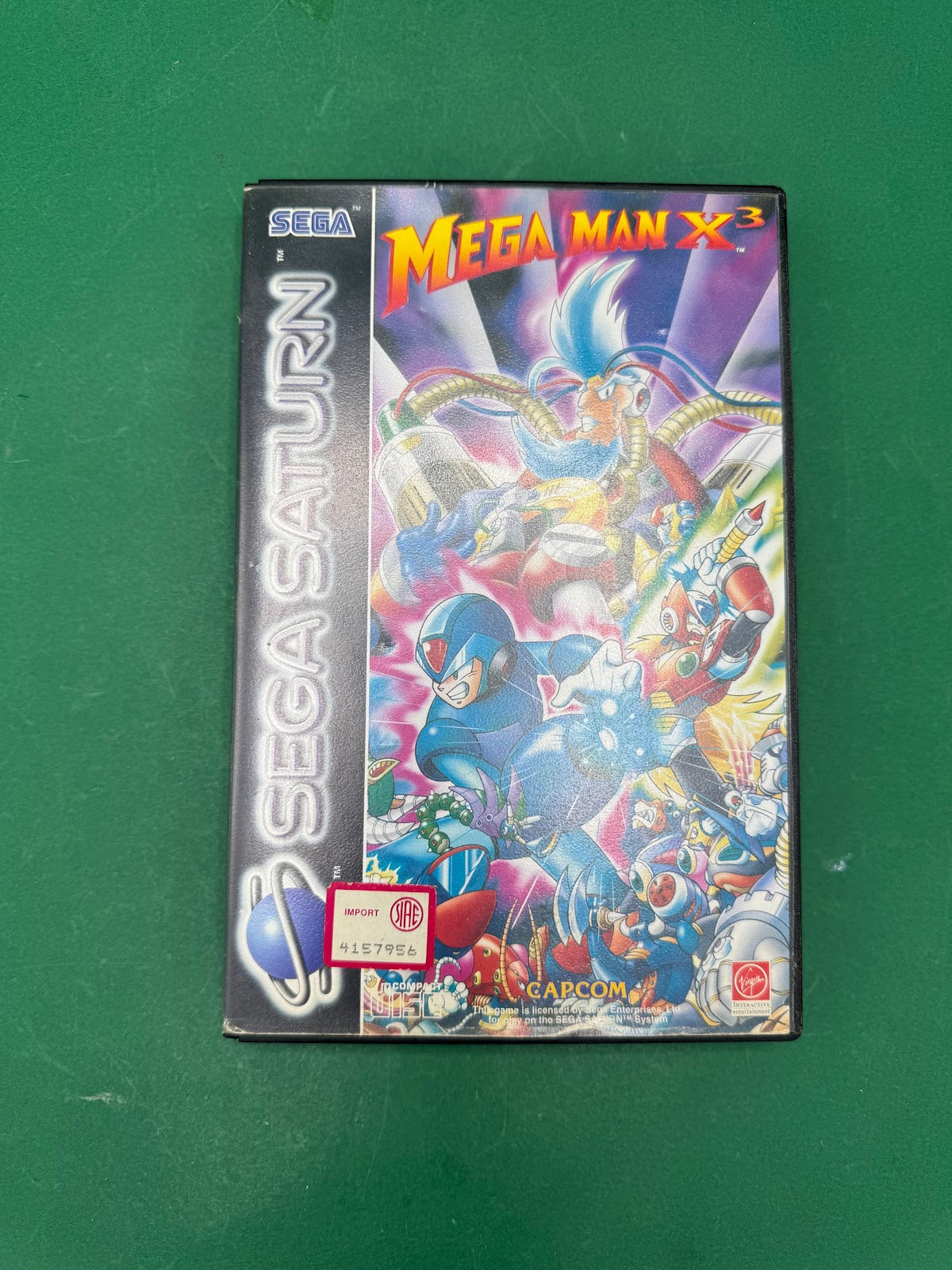 Mega Man X3 per Sega Saturn PAL con custodia e manuale