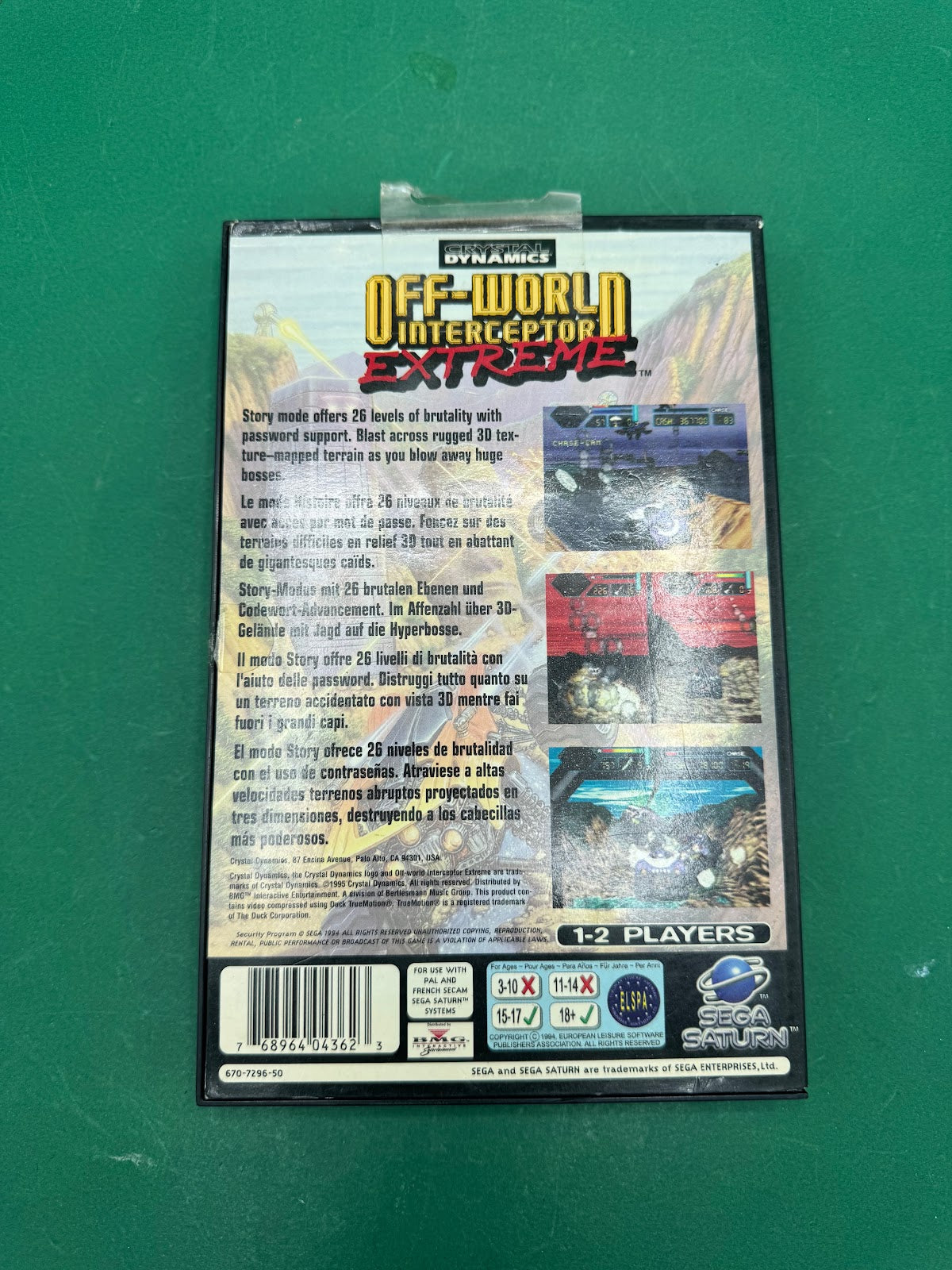 Off-World Interceptor Extreme per Sega Saturn PAL