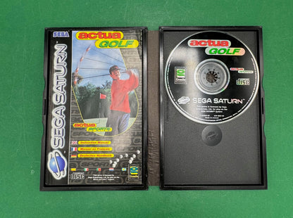 Actua Golf per Sega Saturn PAL con custodia e manuale