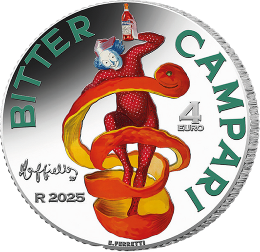 4 EURO ARGENTO ITALIA 2025 CAMPARI - PROOF
