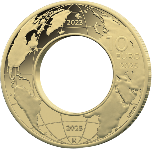 10 Euro Italia 2025 Amerigo Vespucci Proof Ciambella – Moneta Ufficiale IPZS
