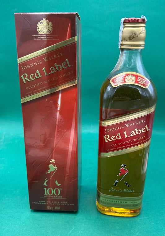 Bottiglia da collezione Johnnie Walker Red Label - Edizione 100° Anniversario