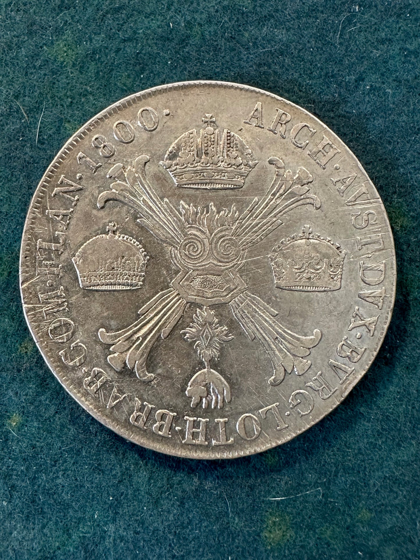 Crocione Scudo Delle Corone 1800 Francesco II d'Asburgo  1792- 1800 Ducato di Milano e Mantova Silver Coin Argento