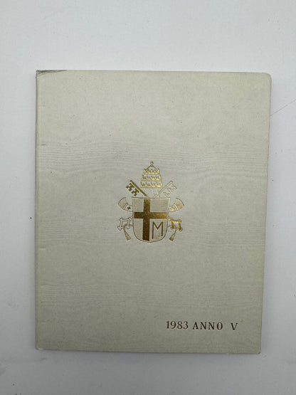 VATICANO Giovanni Paolo II Monete SERIE DIVISIONALE 1983 anno V