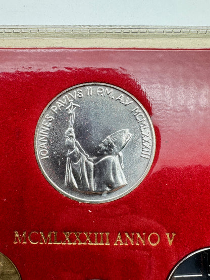 VATICANO Giovanni Paolo II Monete SERIE DIVISIONALE 1983 anno V