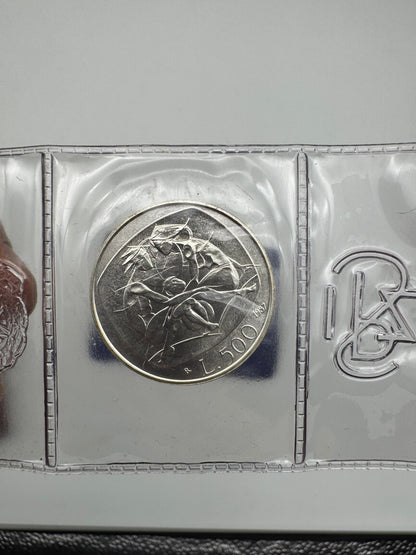 500 Lire Argento 1987 Anno Internazionale della Famiglia FDC Repubblica Italiana