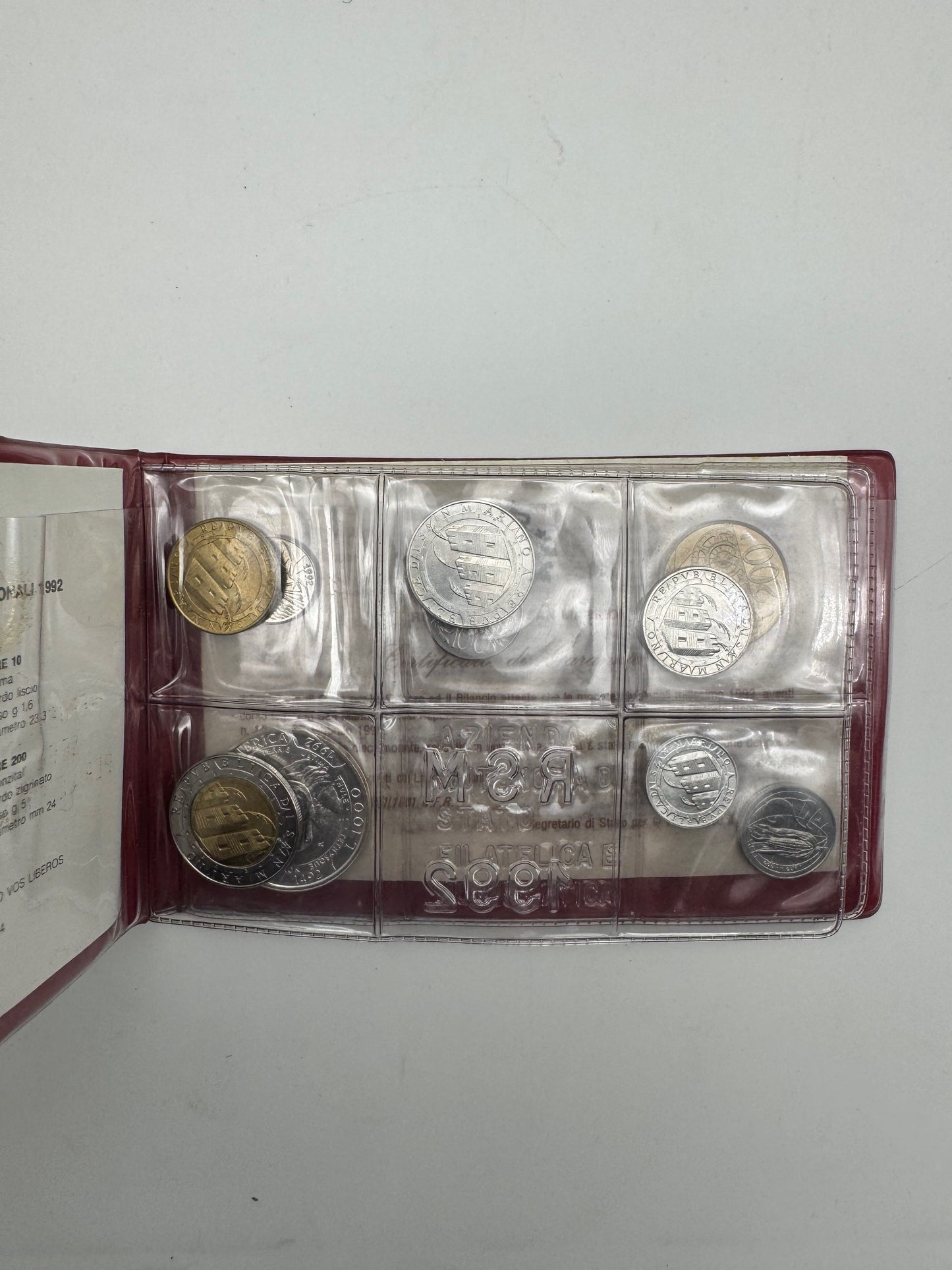San Marino Serie Divisionale 1982 con Moneta d’Argento FDC Repubblica di San Marino