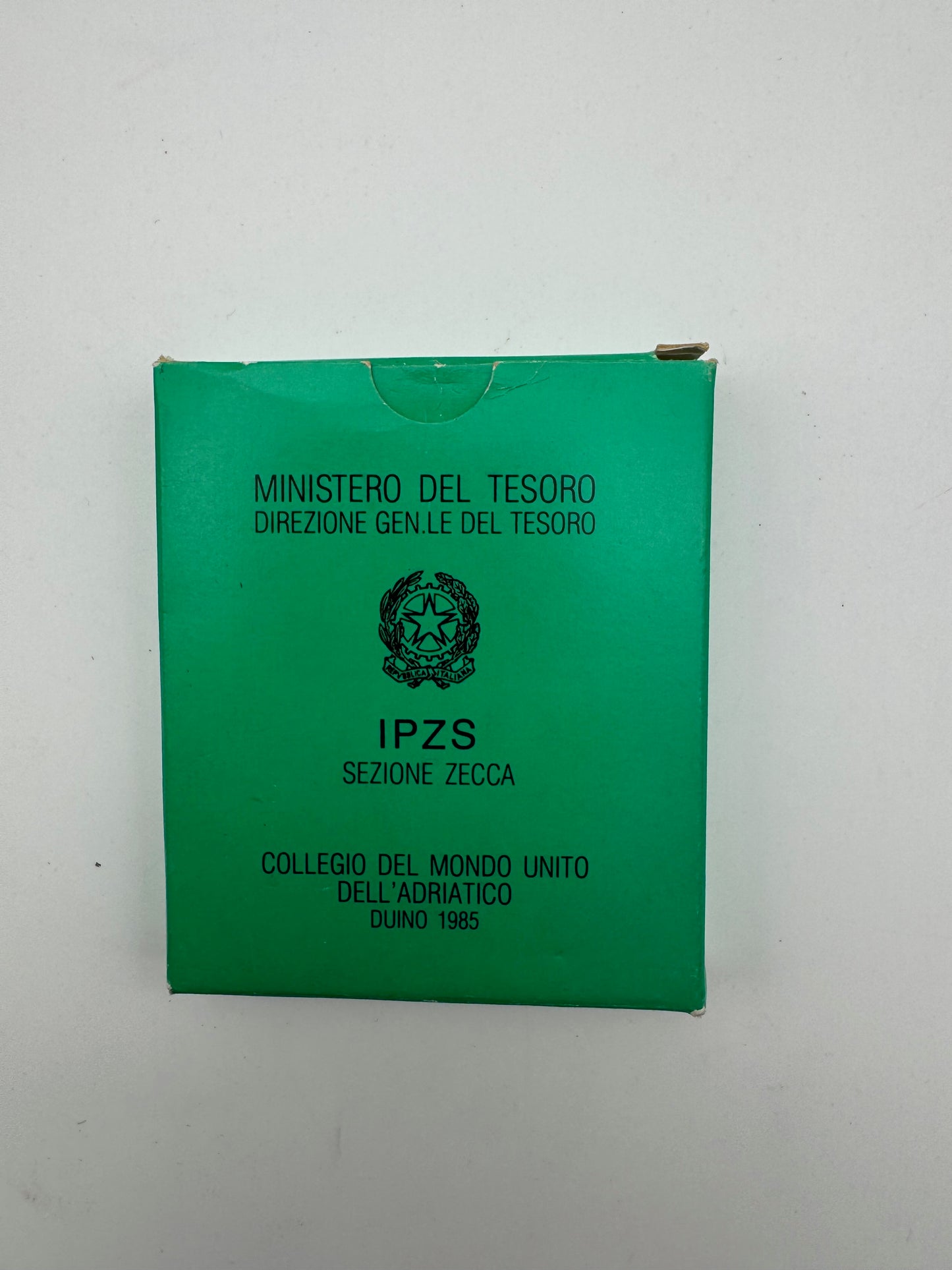 500 Lire Argento Italia 1985 Collegio del Mondo Unito FDC Repubblica Italiana