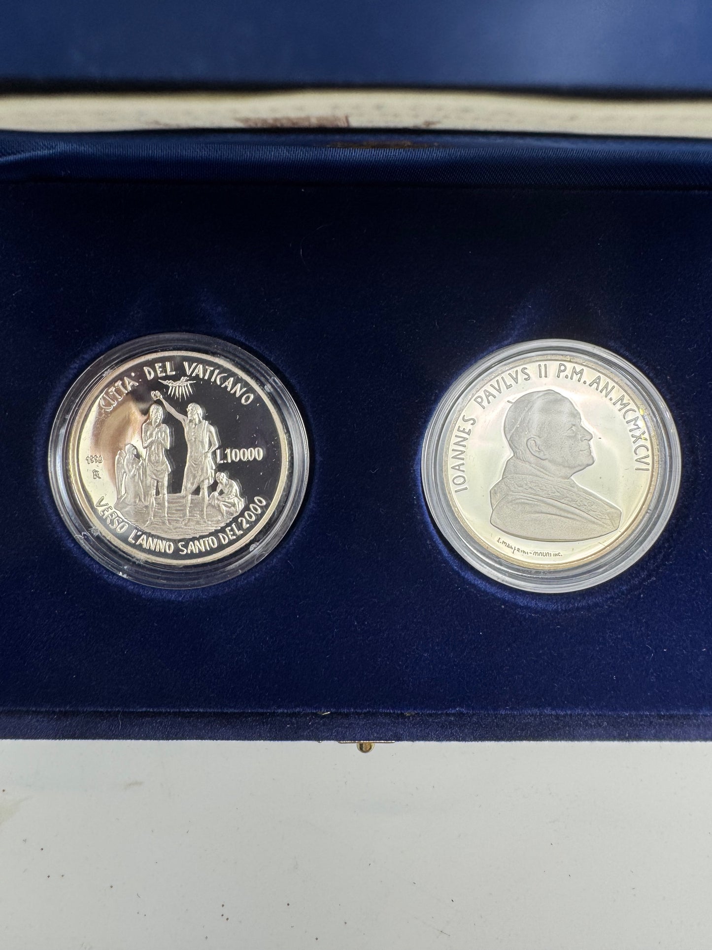 Dittico Vaticano 10.000 Lire 1998 Papa Giovanni Paolo II Argento Proof