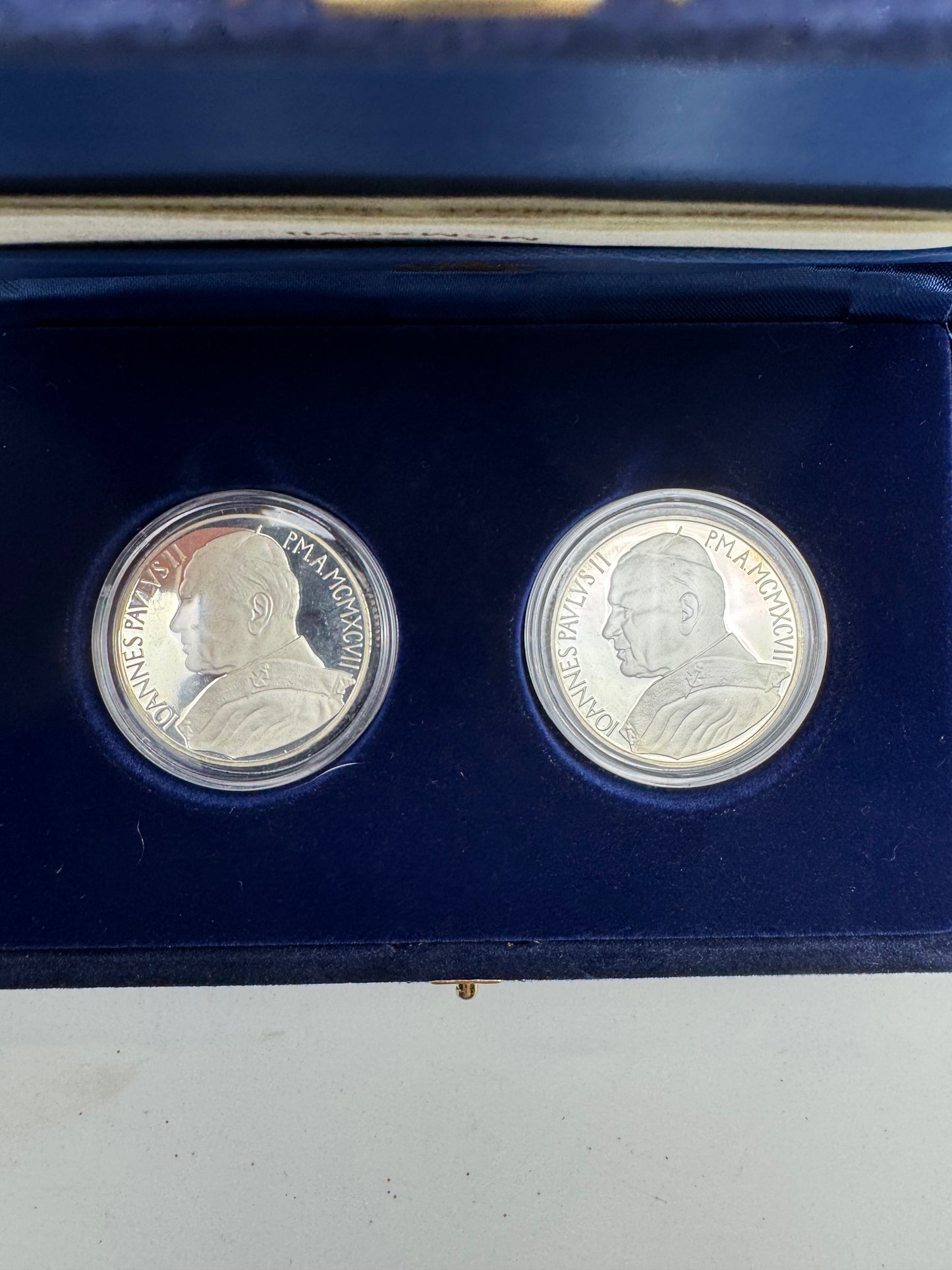 Dittico Vaticano 10.000 Lire 1998 Papa Giovanni Paolo II Argento Proof