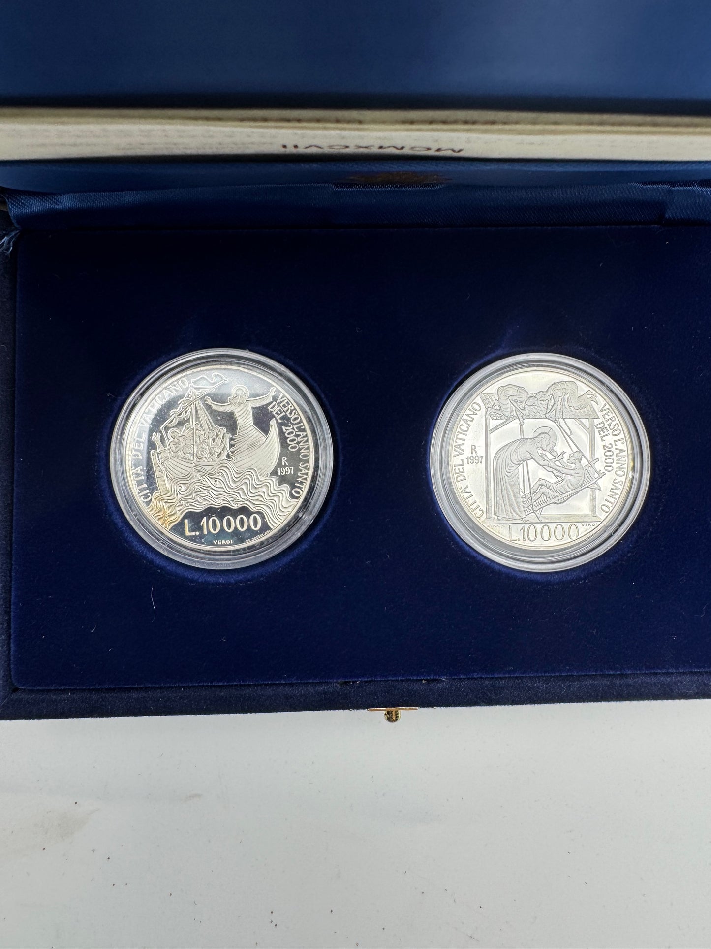 Dittico Vaticano 10.000 Lire 1998 Papa Giovanni Paolo II Argento Proof