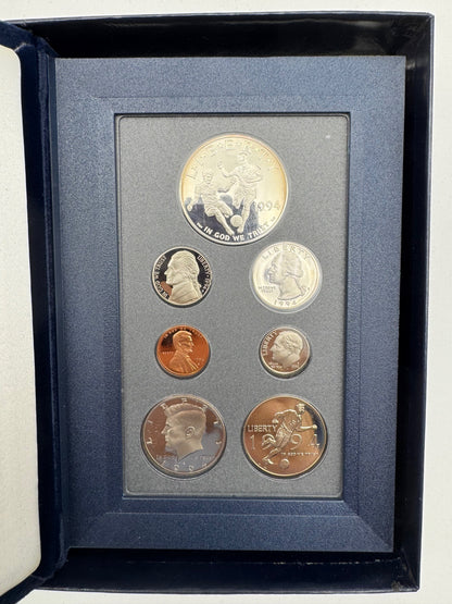 World Cup USA Set Coin 1994 Silver Dollar Proof with box