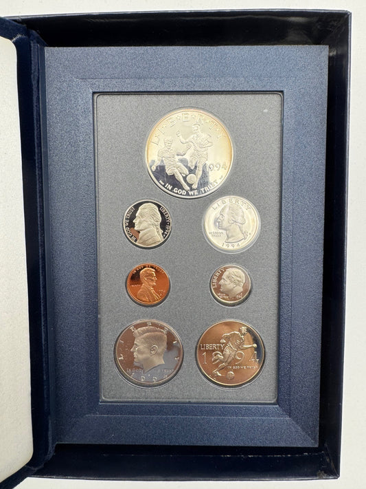 World Cup USA Set Coin 1994 Silver Dollar Proof with box