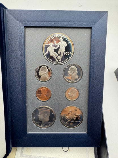 World Cup USA Set Coin 1994 Silver Dollar Proof with box