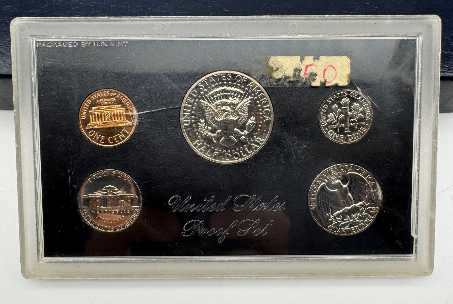 United States 1971 Proof Set Kennedy Half Dollar 5 Coins Original Mint Package