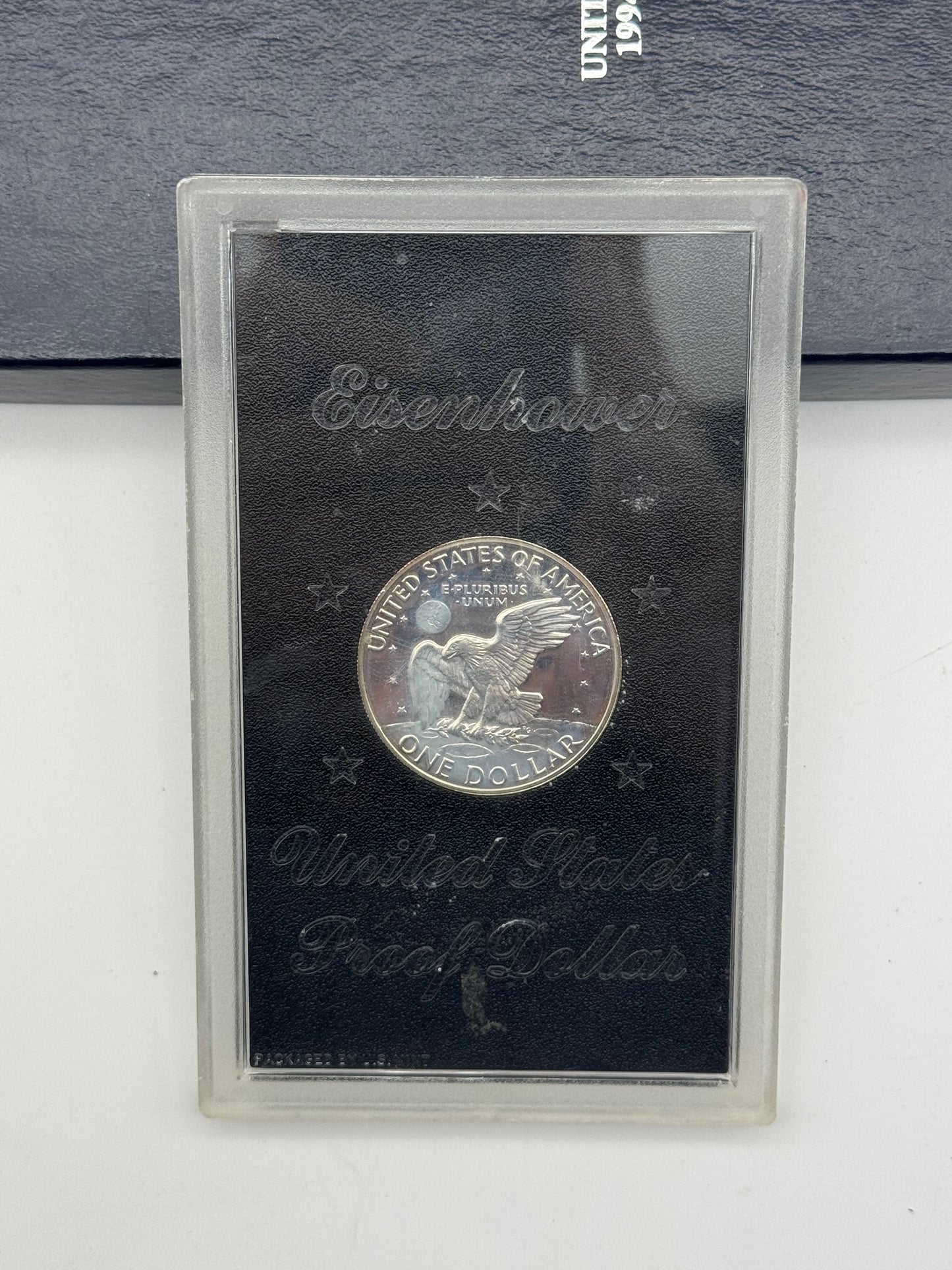 USA 1 Dollar Eisenhower 1971-S Argento 40% Original Mint Packaging