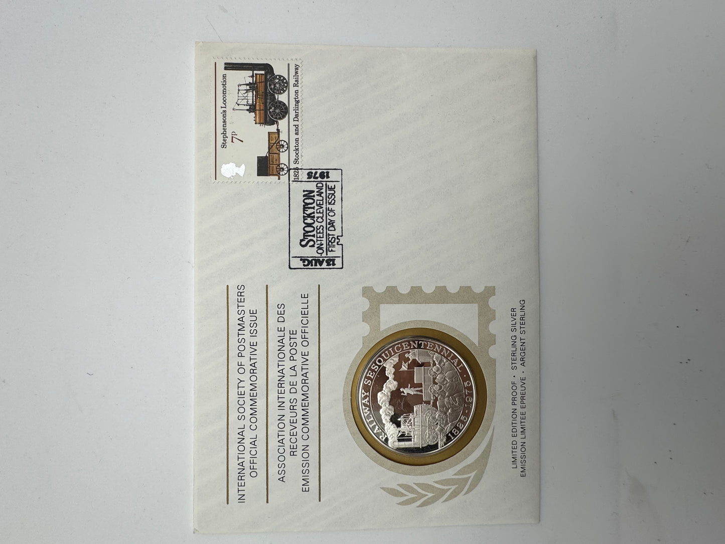 Apollo Soyuz 1975 Medaglia Argento 925‰ Missione USA URSS Space Franklin Mint (Copy)