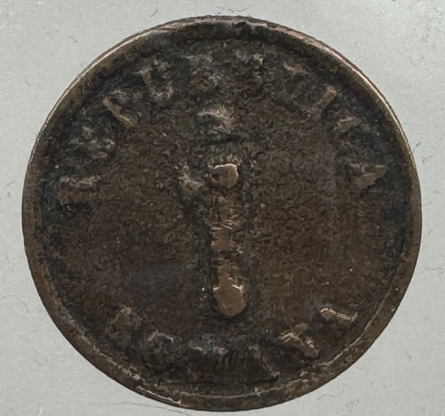 Moneta Preunitaria 1 Baiocco della Repubblica Romana del 1849