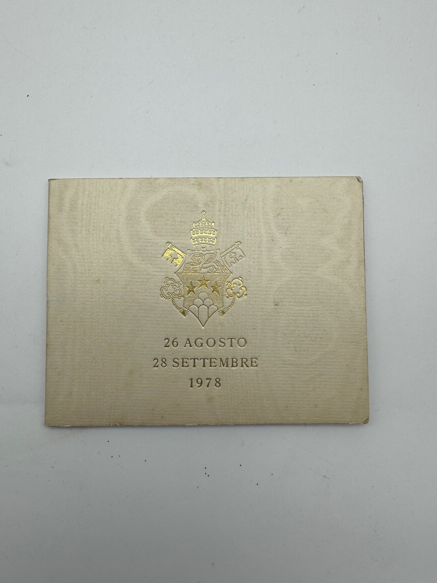 Vaticano Lire 1000 Argento 1978 – Giovanni Paolo I – Sede Apostolica Vacante – Folder Originale