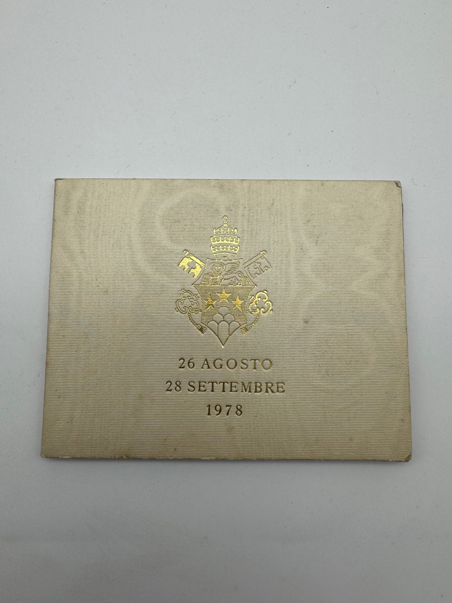 Vaticano Lire 1000 Argento 1978 – Giovanni Paolo I – Sede Apostolica Vacante – Folder Originale
