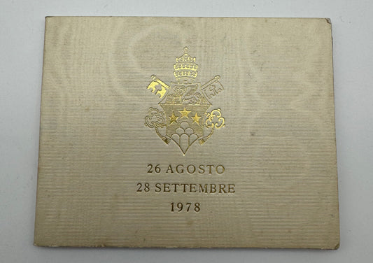 Vaticano 1000 lire 1978 Giovanni Paolo I con folder