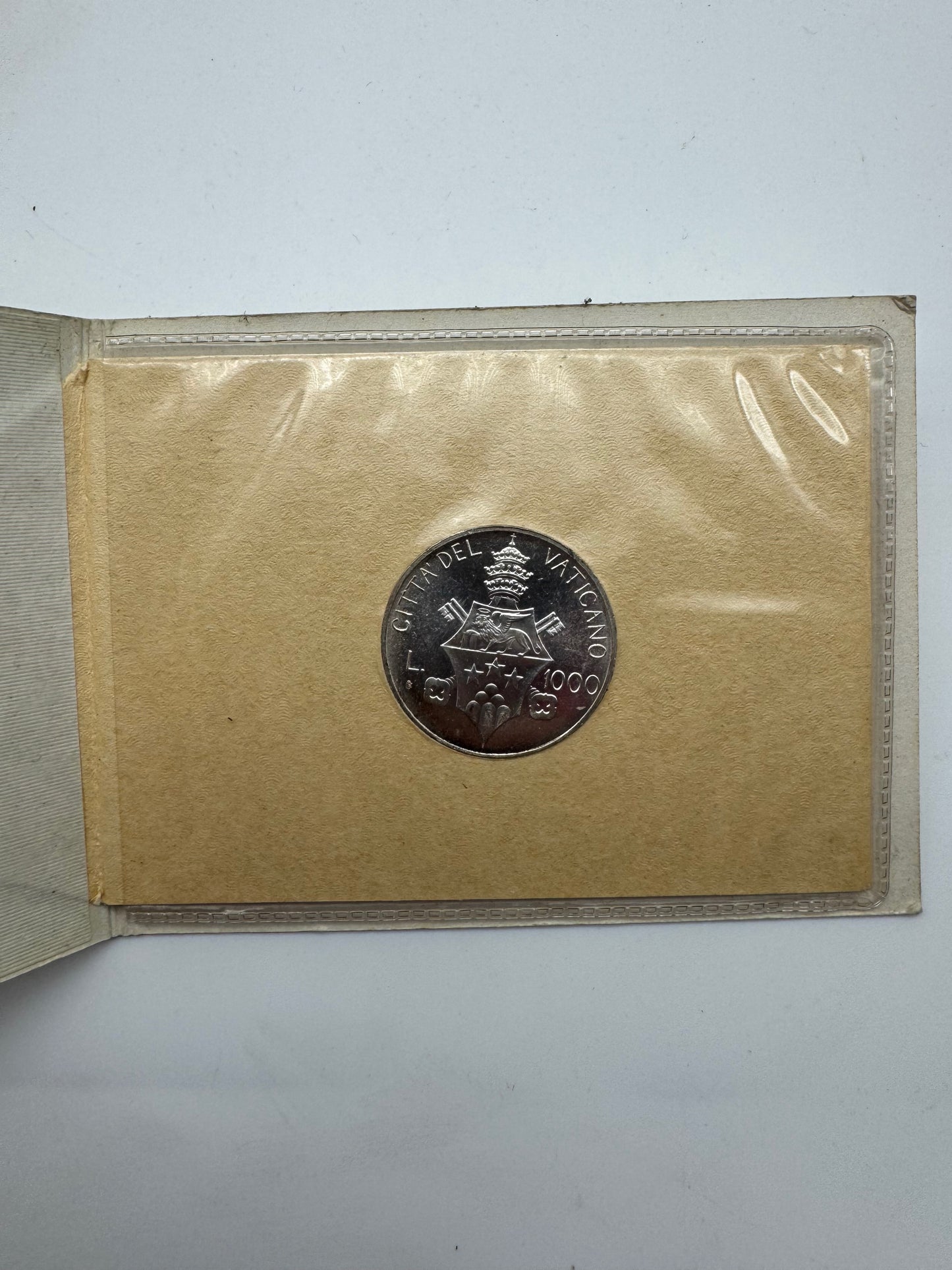 Vaticano Lire 1000 Argento 1978 – Giovanni Paolo I – Sede Apostolica Vacante – Folder Originale