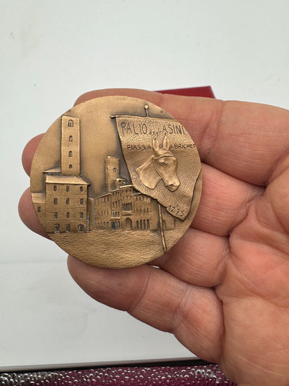 Italia Medaglia Bronzo 1975 Palio degli Asini Alba Pinot Gallizio Città di Alba