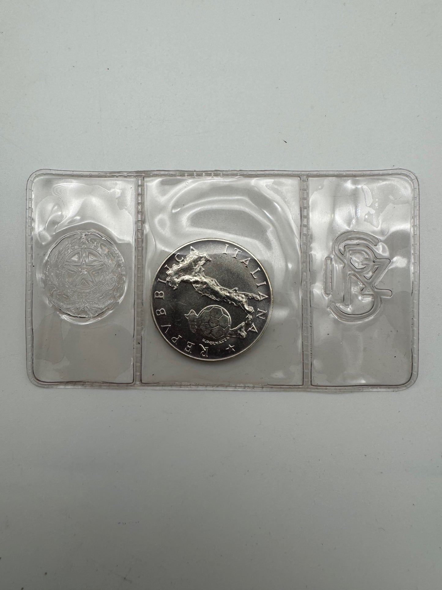 Italia Lire 500 Argento 1986 Mondiali Calcio Messico 1986 FDC Confezione Originale