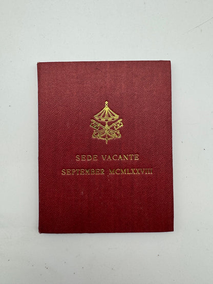 Vaticano  Lire 500 Argento 1978 Sede Vacante Settembre MCMLXXVIII FDC