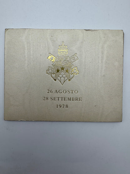 Vaticano Lire 1000 Argento 1978 Giovanni Paolo I FDC