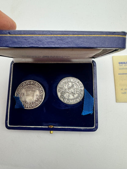 Riproduzioni Numismatiche Argento 925 Francesco I e Ludovico II Gonzaga – Tiratura 400 Esemplari – Saluzzo