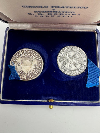 Riproduzioni Numismatiche Argento 925 Francesco I e Ludovico II Gonzaga – Tiratura 400 Esemplari – Saluzzo