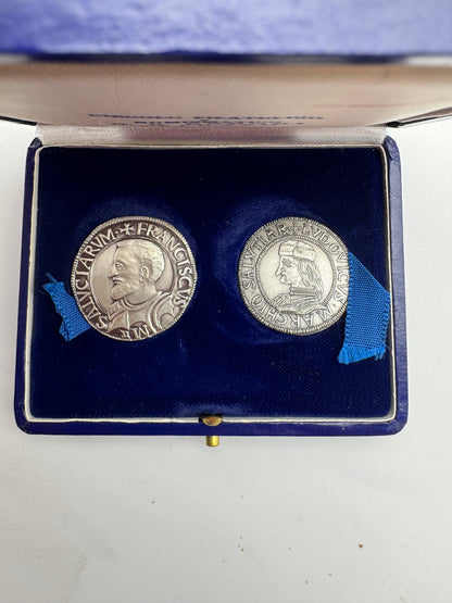 Riproduzioni Numismatiche Argento 925 Francesco I e Ludovico II Gonzaga – Tiratura 400 Esemplari – Saluzzo