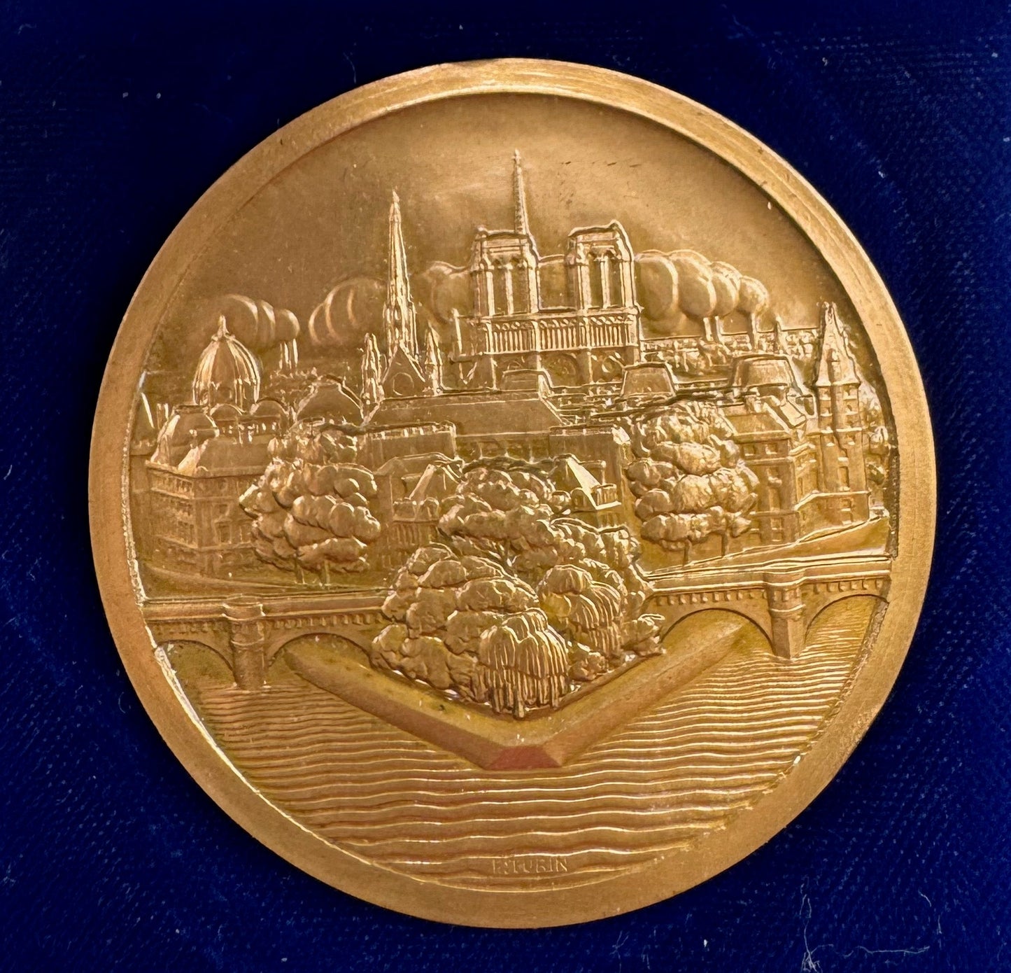 Medaglia Bronze Monnaie de Paris 1976 – Jeux de la Coopération – Crédit Lyonnais – Con Astuccio Originale