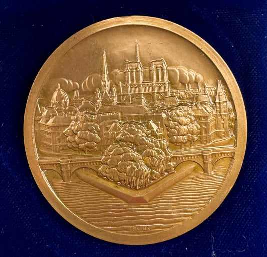 Medaglia Bronze Monnaie de Paris 1976 – Jeux de la Coopération – Crédit Lyonnais – Con Astuccio Originale