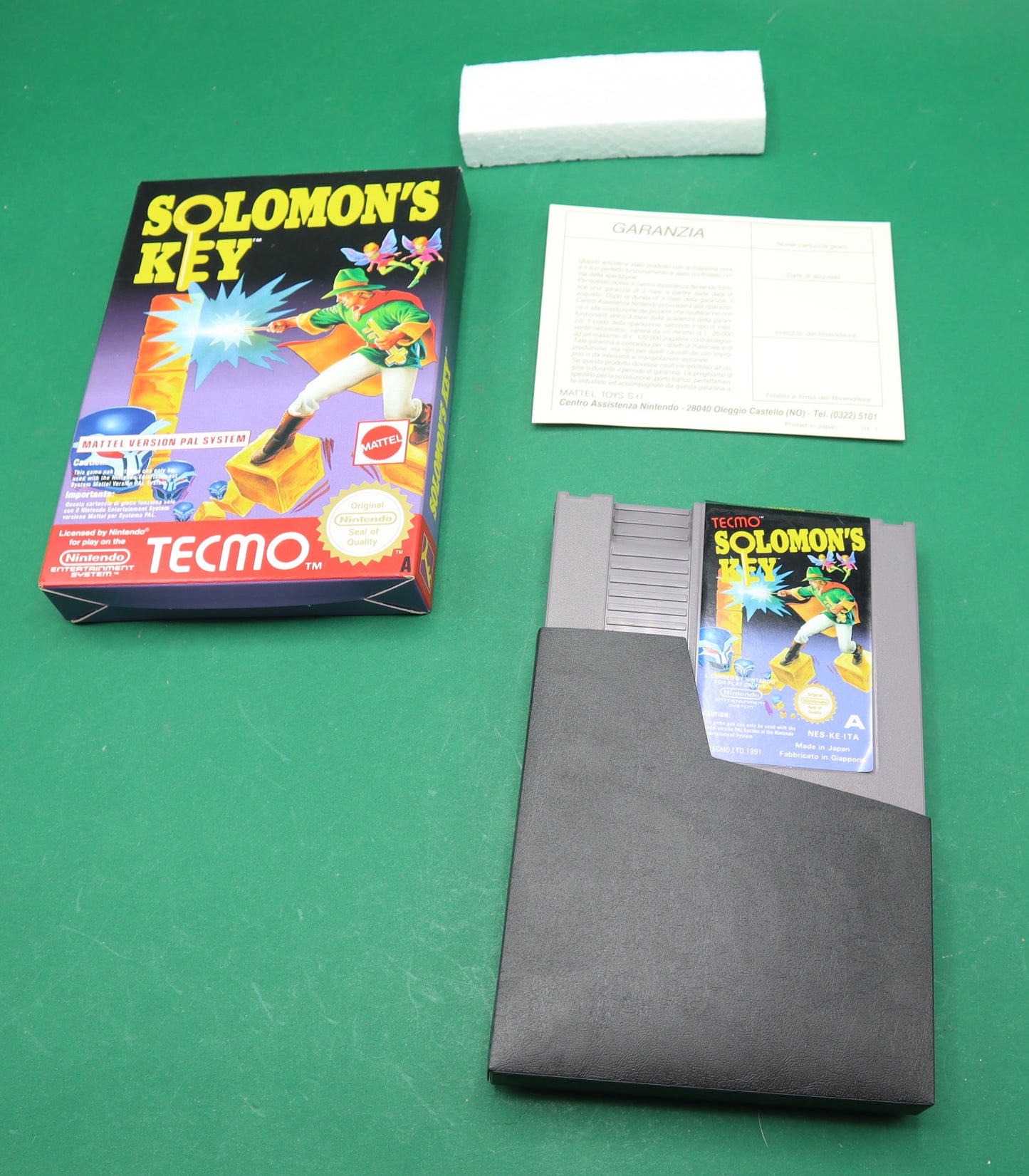 Vintage Gioco Solomon´s Key Nes Nintendo Game CIB