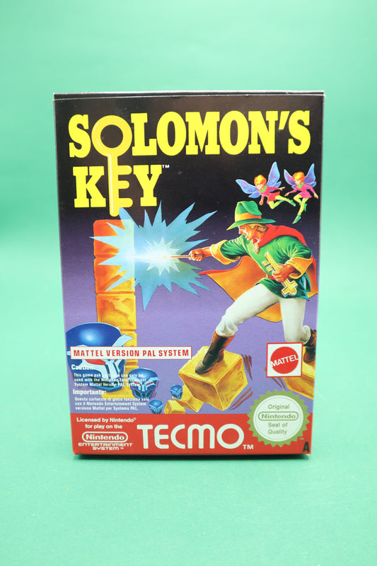 Vintage Gioco Solomon´s Key Nes Nintendo Game CIB