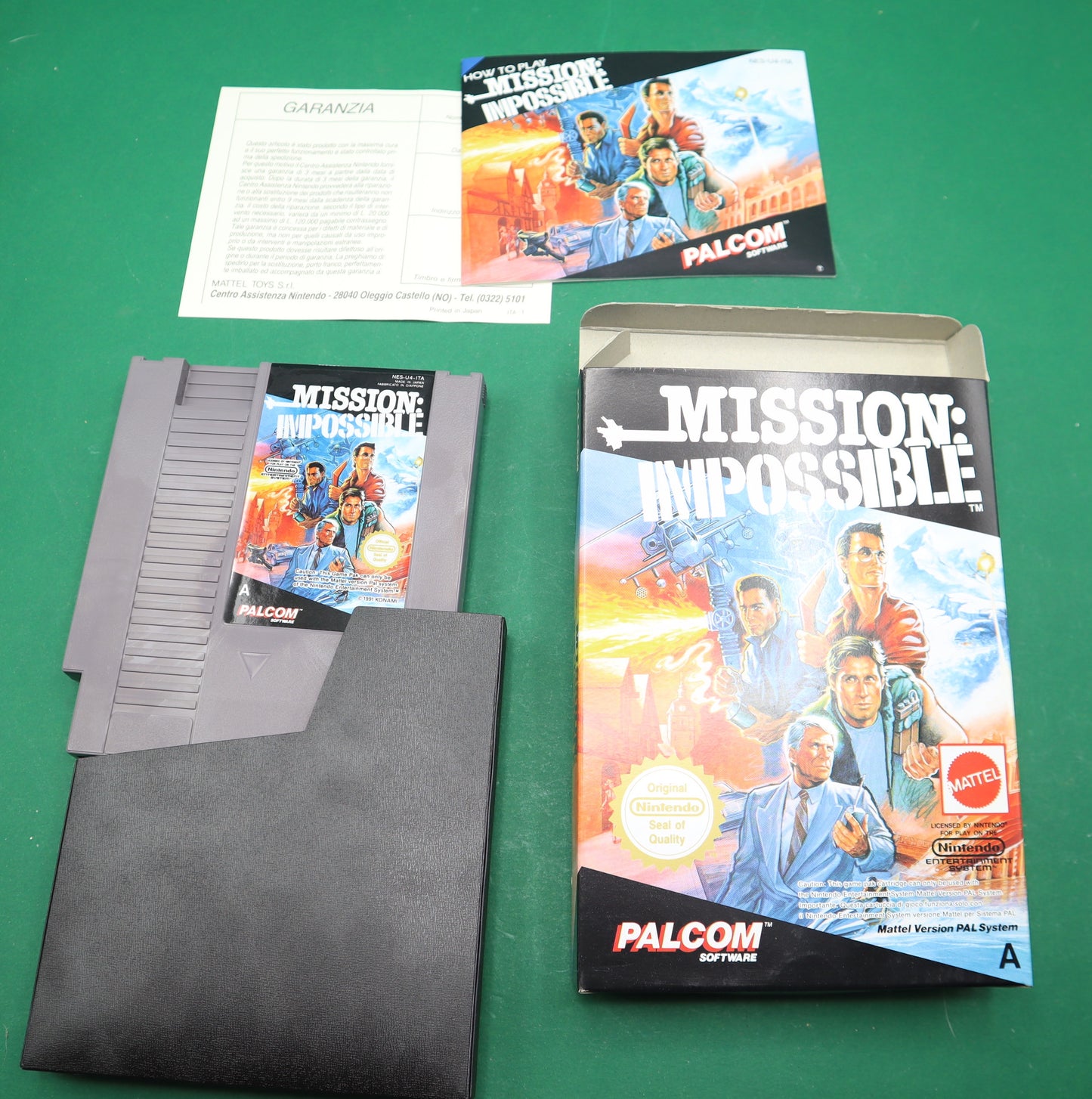 Vintage Nintendo Nes Mattell Mission Impossible Scatola Originale