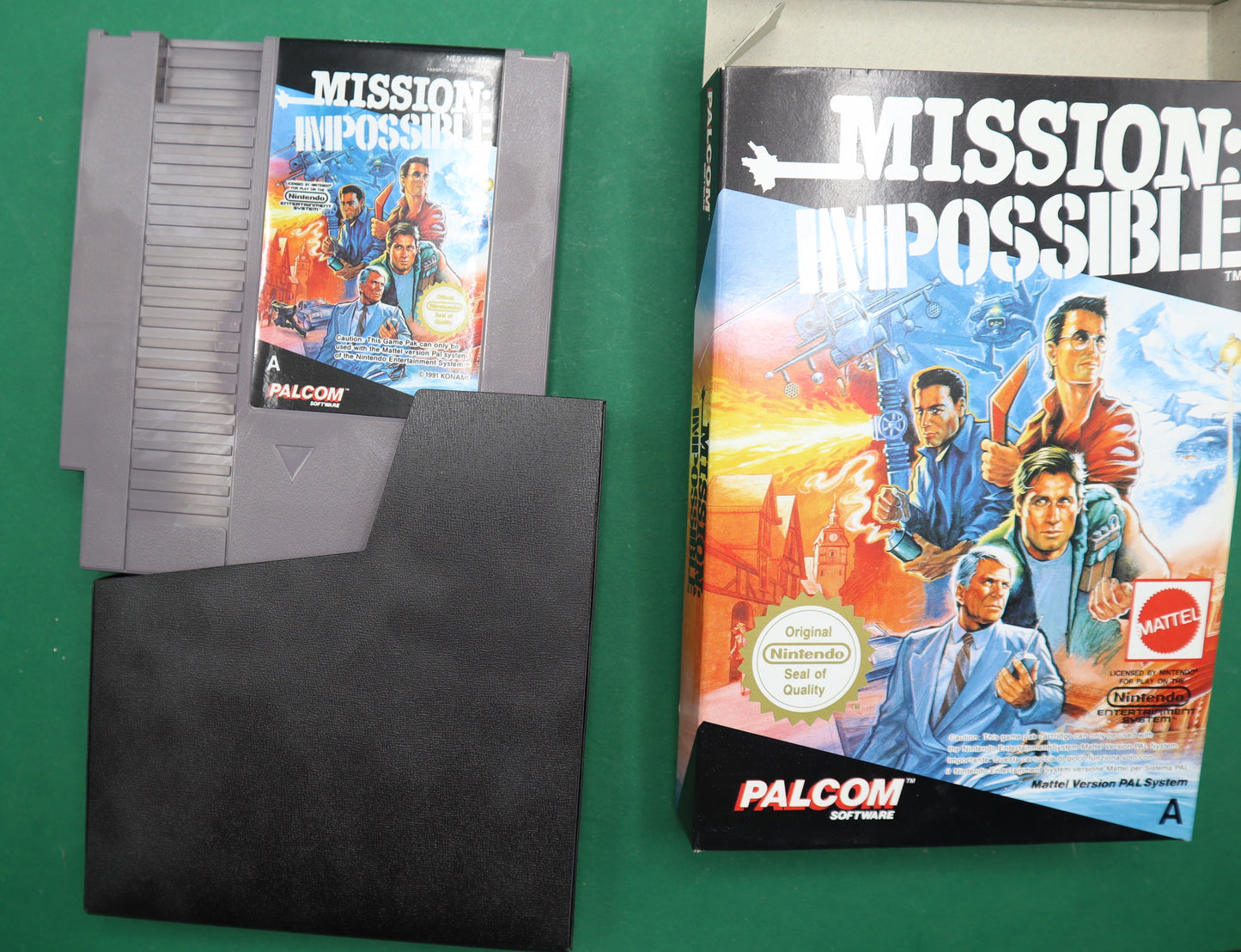 Vintage Nintendo Nes Mattell Mission Impossible Scatola Originale