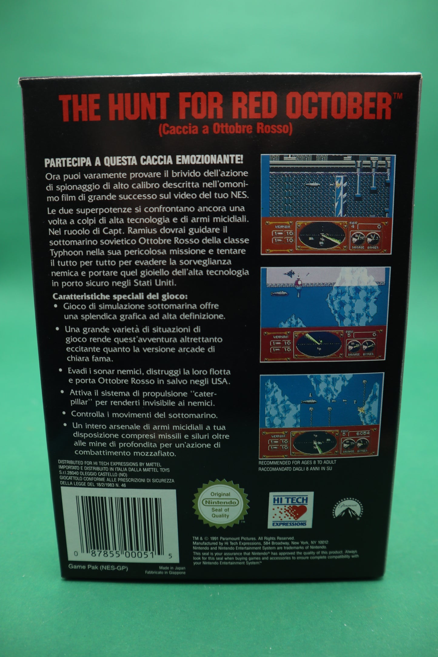 Nintendo Nes Caccia all´Ottobre Rosso  CIB