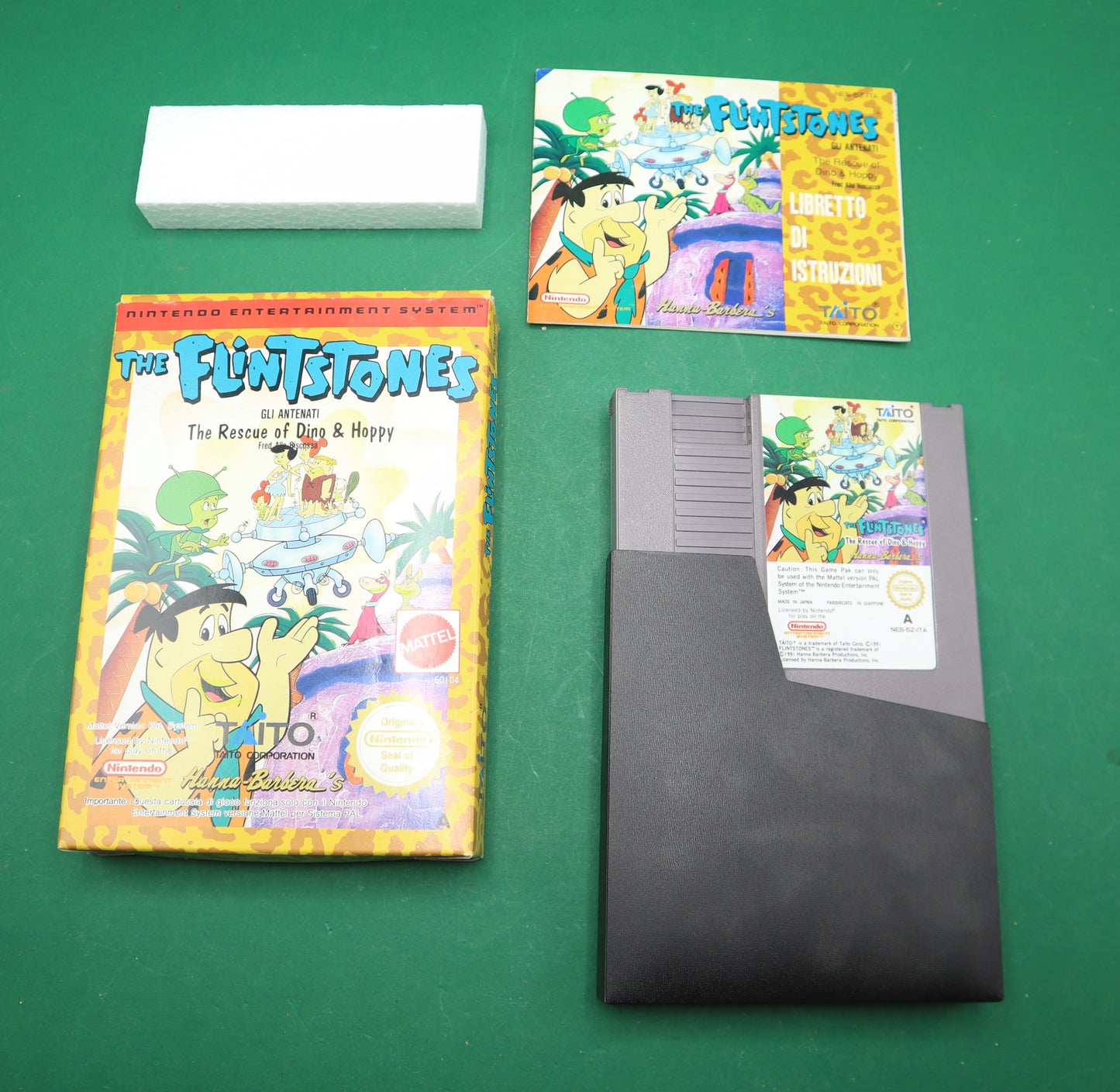 Vintage Nintendo Nes Mattell The Flintstones Scatola Originale