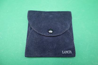 Vintage Lancia Car Emblem  Enamel logo with Velvet pouch paper holder