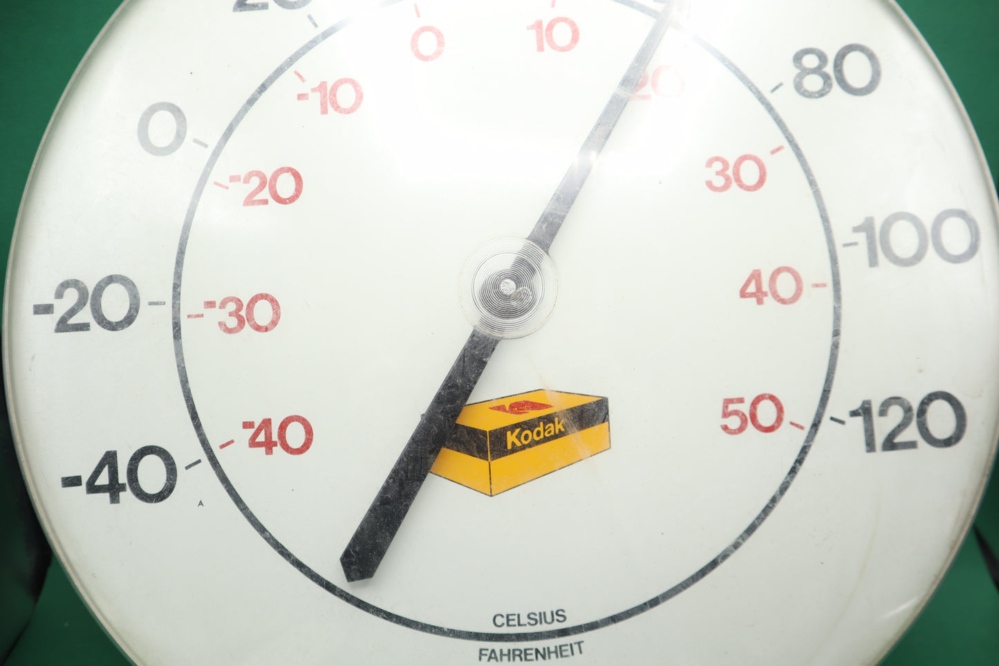 Vintage Kodak Promotional Thermometer in Celsius and Fahrenheit Large wall Mounted