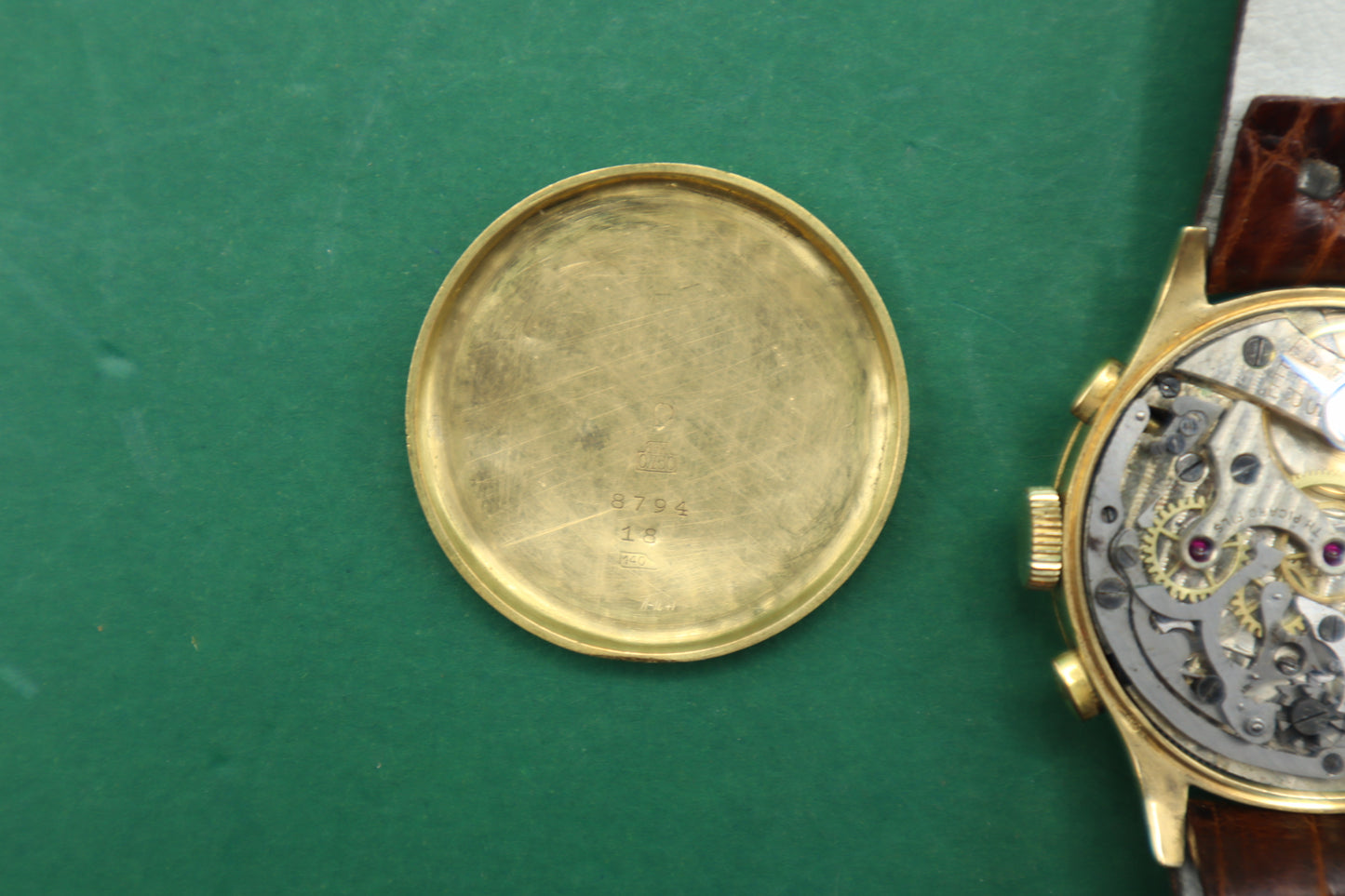 Chronograph  The Picard Fils Extra - Landeron Hahn 39 - Men - 1940’s gold 750 18k