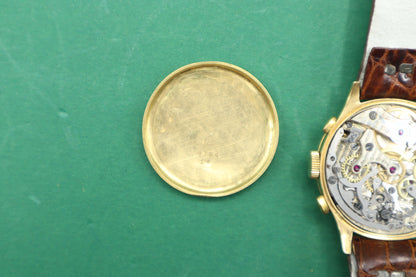 Chronograph  Th Picard Fils Extra - Landeron Hahn 39 - Men - 1940’s gold 750 18k