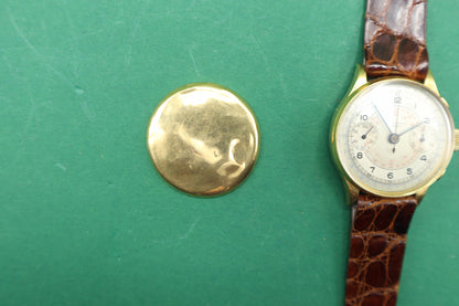 Chronograph  Th Picard Fils Extra - Landeron Hahn 39 - Men - 1940’s gold 750 18k
