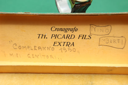 Chronograph  Th Picard Fils Extra - Landeron Hahn 39 - Men - 1940’s gold 750 18k