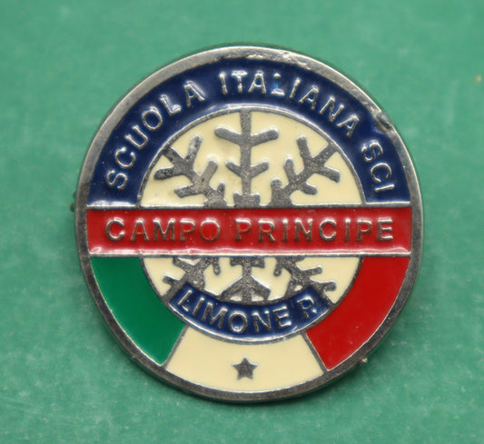 Vintage scuola italiana sci - Campo Principe Limone Distintivo Pin