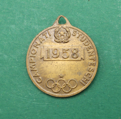 Vintage Medaglia Bronzo Victoria - Campionate Studenteschi 1958